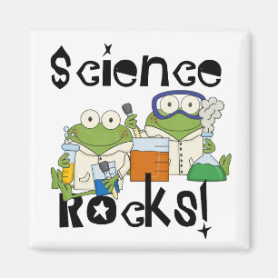 Frogs Science Rocks Magnet