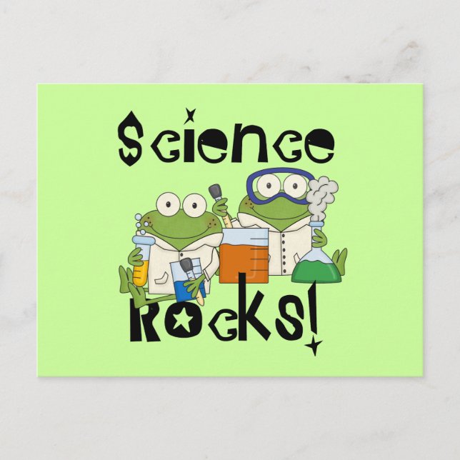 Frogs Science Rocks Postcard (Front)