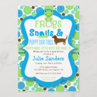 Frogs, Snails, & Puppy Dog Tails - Boy Baby Shower