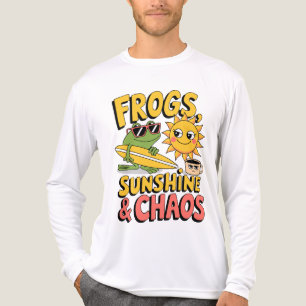 Frogs, Sunshine & Chaos - Fun Summer Men's Tri-Blend Shirt