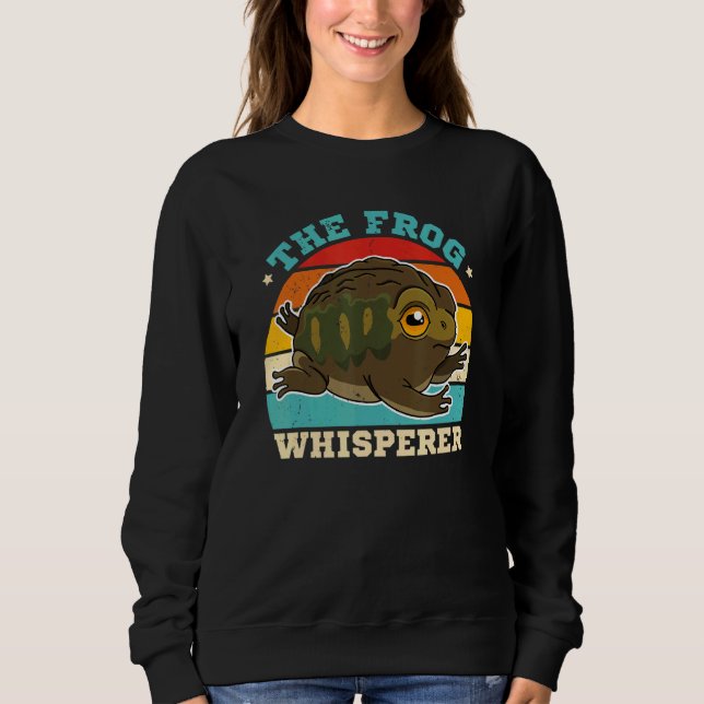 Frogs Toads Biology Biologist Humor Saying Amphibi Sweatshirt (Front)