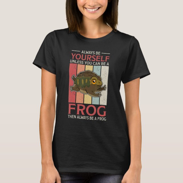 Frogs Toads Biology Biologist Humor Saying Amphibi T-Shirt (Front)