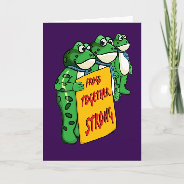 Frogs Together Strong  Card (Front)