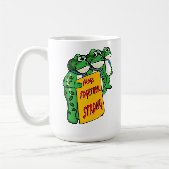 Frogs Together Strong  Coffee Mug (Left)