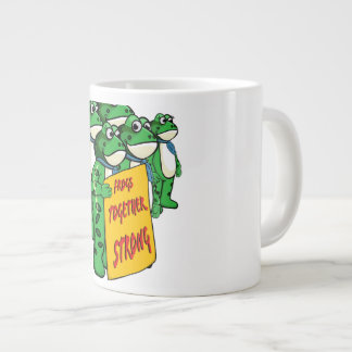 Frogs Together Strong Large Coffee Mug