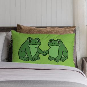 Frogs Together Strong Portland Frog Protest Lumbar Cushion