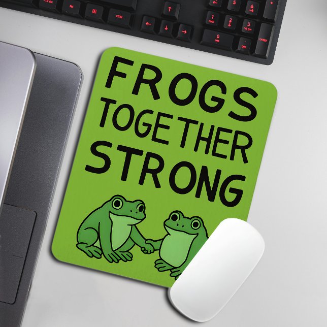 Frogs Together Strong Portland Frog Protest Mouse Pad (Creator Uploaded)
