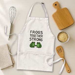 Frogs Together Strong Portland Frog Protest Standard Apron