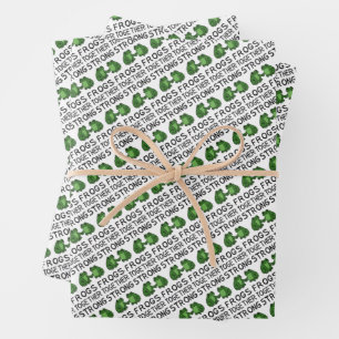 Frogs Together Strong Portland Frog Protest Wrapping Paper Sheet