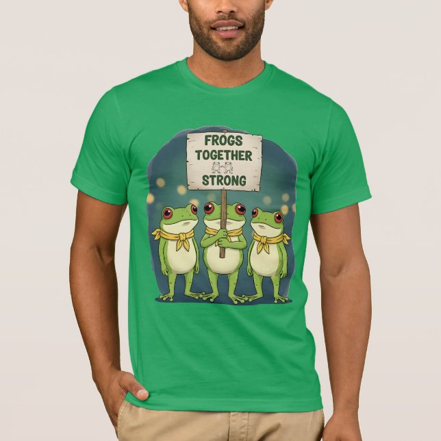 Frogs Together Strong – Portland Unity T-Shirt (Front)