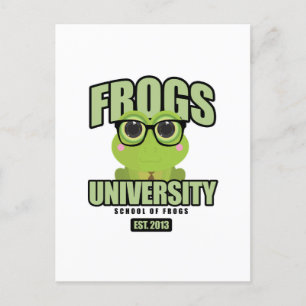 Frogs University Postcard