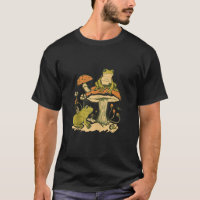 Frogs with Mushrooms Comic Graphic for Men Women C