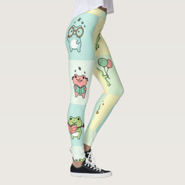 Frogs with Tiny Hobbies Leggings (Right)