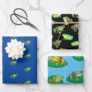 Frogs Wrapping Paper Set