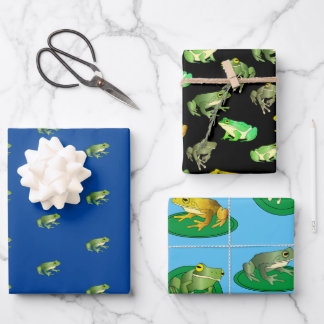 Frogs Wrapping Paper Set