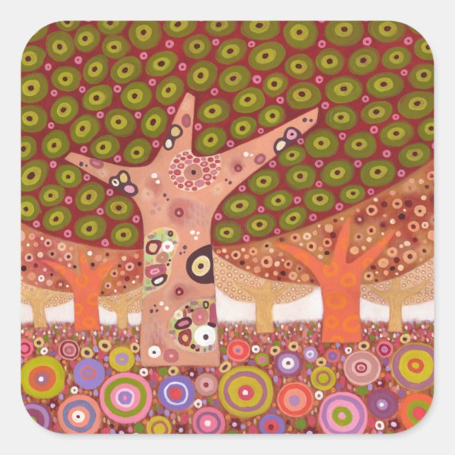 Frogspawn trees 2010 square sticker (Front)