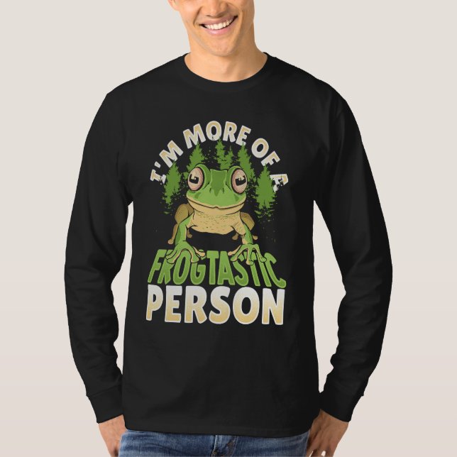 Frogtastic Person Red Eyed Tree Frog T-Shirt (Front)