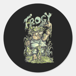 Frogy Classic Round Sticker