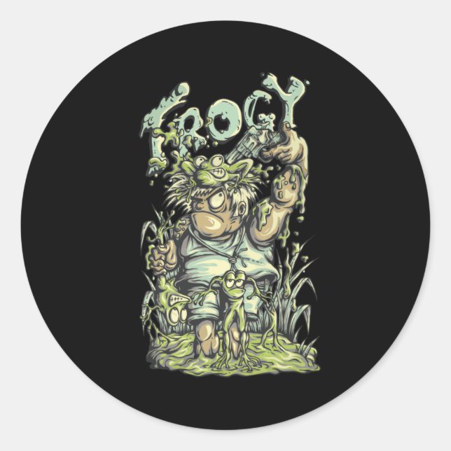 Frogy Classic Round Sticker (Front)
