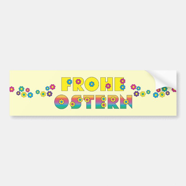 Frohe Ostern Bumper Sticker (Front)