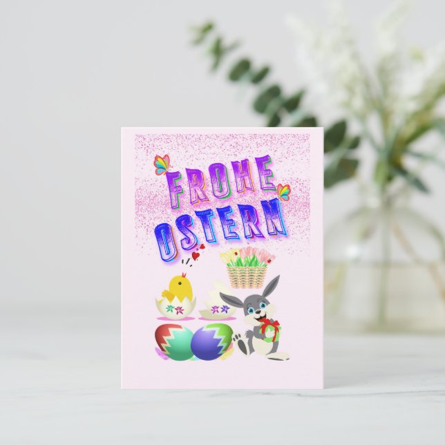 Frohe Ostern Card (Standing Front)