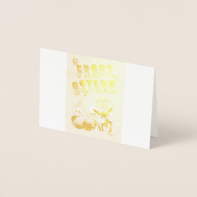 Frohe Ostern Foil Card (Front)