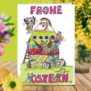 FROHE OSTERN greeting card by Nicole Janes