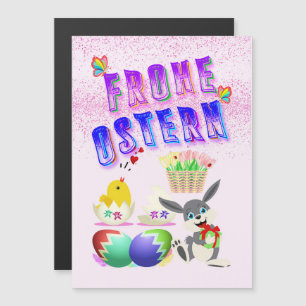 Frohe Ostern Magnetic Invitation