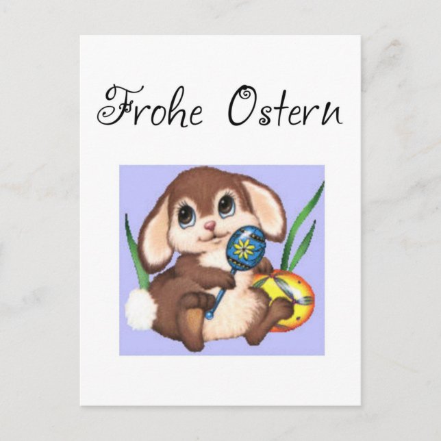 Frohe Ostern Postcard (Front)