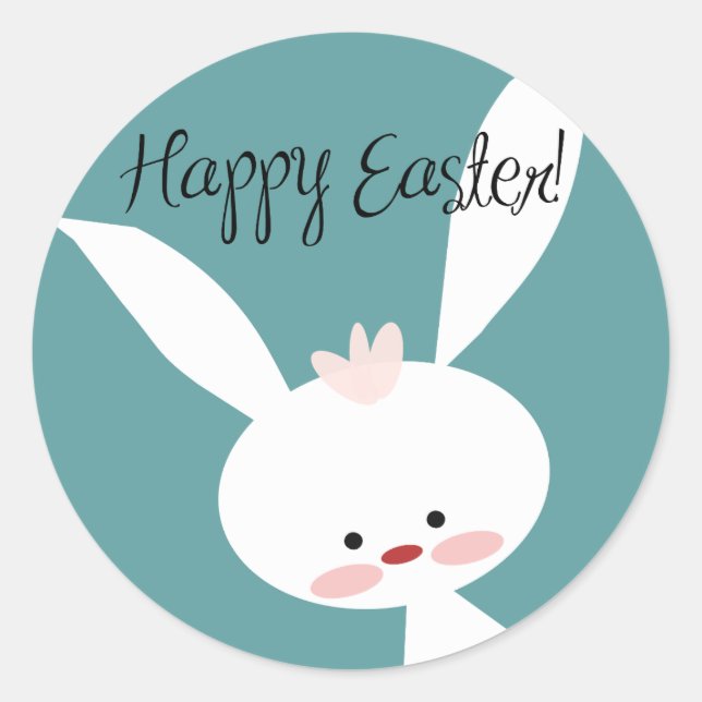 FROHE OSTERN RUNDER STICKER, SET OF STICKERS (Front)