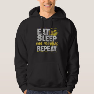 Frohe Ostern T-Shirt Egg Hunting Repeat Funny East Hoodie