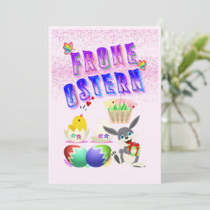 Frohe Ostern Thank You Card
