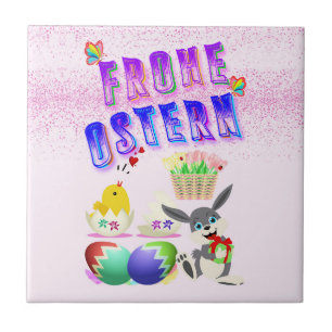 Frohe Ostern Tile