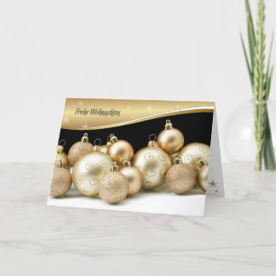 Frohe Weihnachten. Christmas Card in German