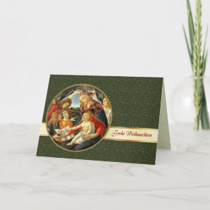 Frohe Weihnachten. Christmas Card in German
