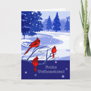 Frohe Weihnachten. Christmas Cards in German