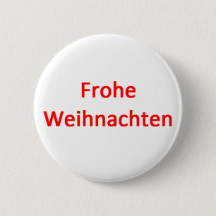 frohe weihnachten coffee mug 6 cm round badge