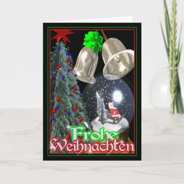 Frohe Weihnachten  German Christmas card (Front)