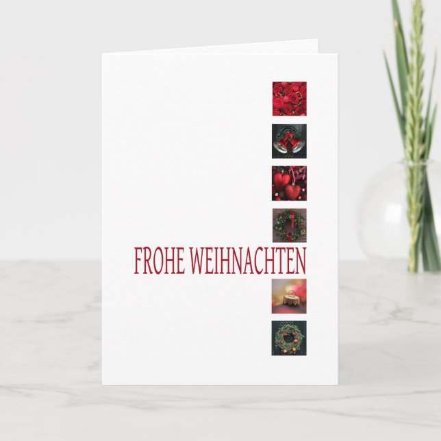 Frohe Weihnachten German Christmas Card (Front)