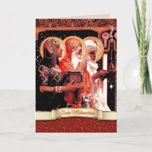 Frohe Weihnachten. German Christmas Greeting Card