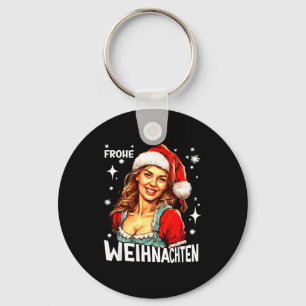 Frohe Weihnachten German Christmas  Key Ring