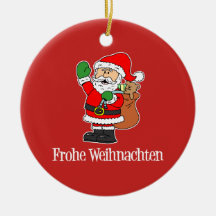 Frohe Weihnachten German Christmas Santa
