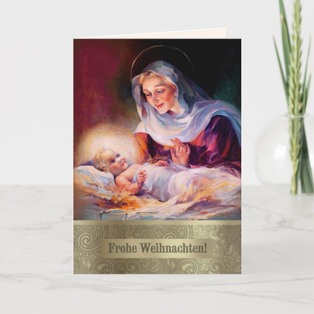 Frohe Weihnachten. German Fine Art Christmas Cards (Front)