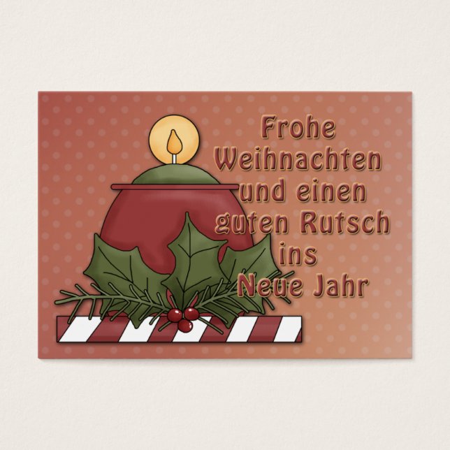 Frohe Weihnachten - Kerzen Motiv (Front)
