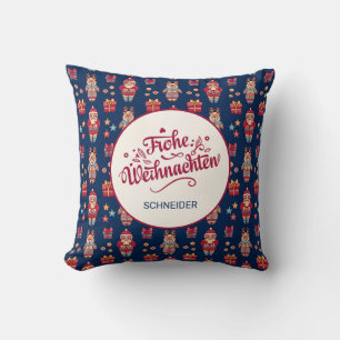 Frohe Weihnachten Personalised Cushion