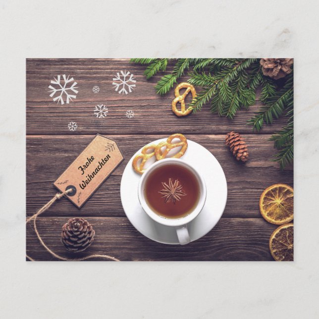 Frohe Weihnachten Postcard (Front)