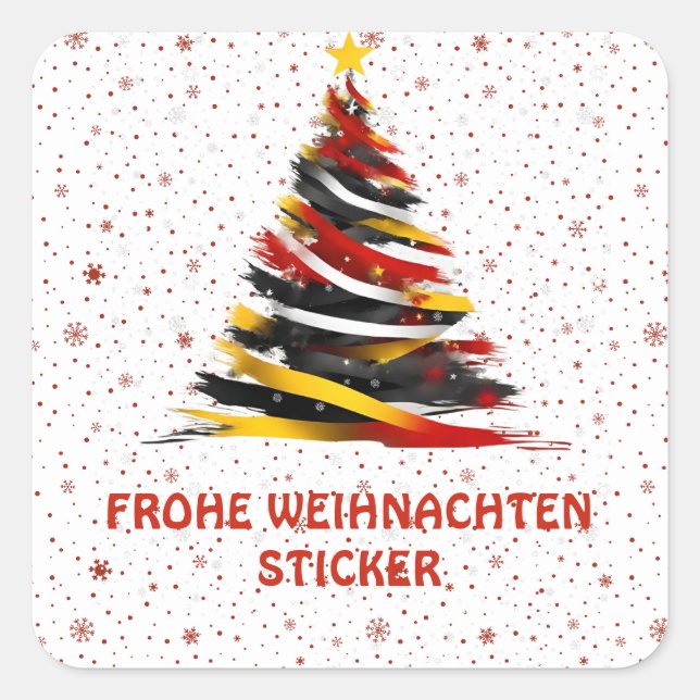 FROHE WEIHNACHTEN STICKER (Front)