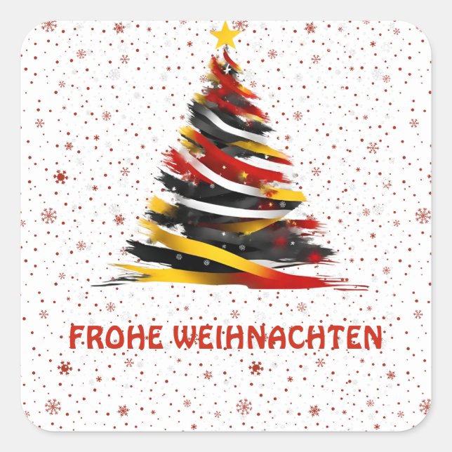 FROHE WEIHNACHTEN STICKER (Front)