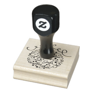 Frohe Weihnachten und für das neue jahr alles gut Rubber Stamp