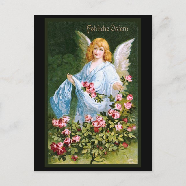 "Frohliche Ostern" Vintage German Postcard (Front)